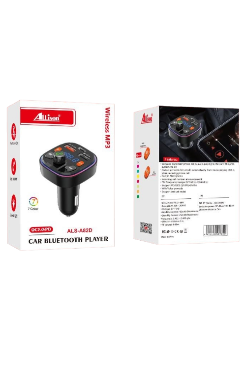 ALS-A82D ALLISON WHOLESALE CAR MP3 PLAYER FM TRANSMITTER